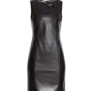 Brand New Bedford faux leather theory dress with tags.